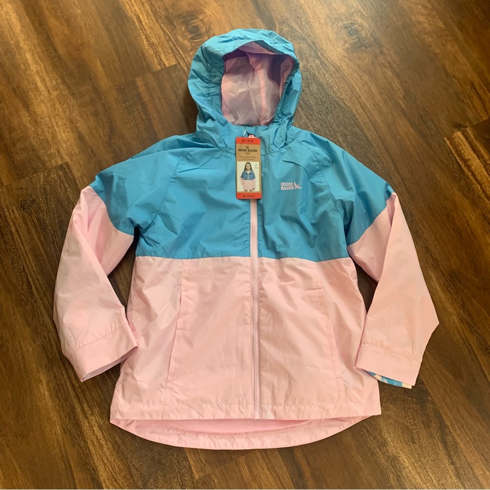 NWT Girl’s Eddie Bauer 3-in-1 Hooded Jacket Medium 10/12